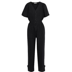 Joie Bramwell Cropped Linen Jumpsuit